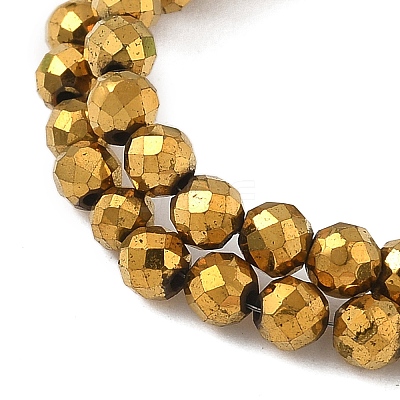 Electroplate Synthetic Magnetic Hematite Beads Strands G-A263-B01-02A-1