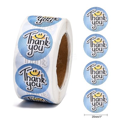1 Inch Thank You Stickers LS-DIY-G025-J06-1