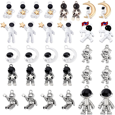 36Pcs 10 Styles Alloy Pendants FIND-PH0023-35-1