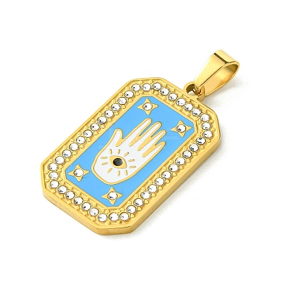Ion Plating(IP) 304 Stainless Steel Pendants LS-STAS-C101-08G-09-1