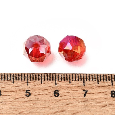 Electroplate Transparent Round Glass Beads GL-CBA6A73-AB07-1