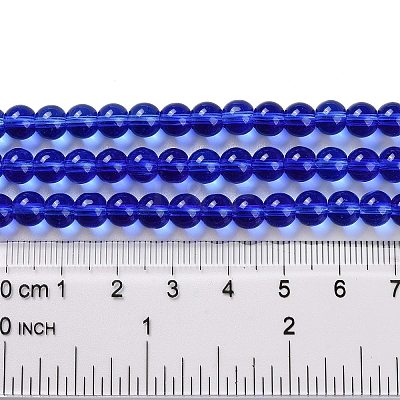 Glass Round Bead Strands GLAA-I028-6mm-07-1