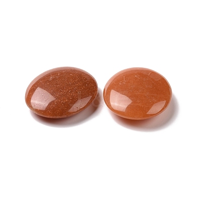 Natural Red Aventurine Oval Palm Stone G-P415-55B-1