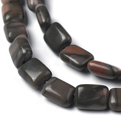 Natural Red Zebra Jasper Beads Strands G-Z006-B06-1