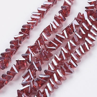 Electroplate Glass Beads Strands EGLA-J145-6mm-PL06-1