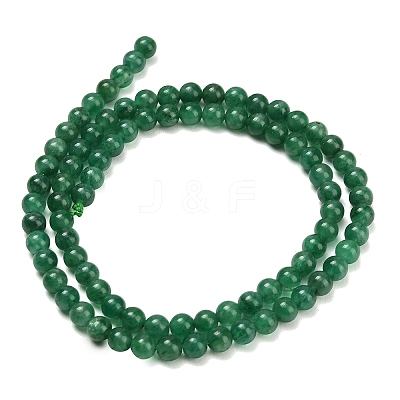 Natural Fuchsite Beads Strands G-L661-B01-4mm-B-1