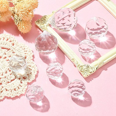 Transparent Acrylic Pendants TACR-YW0001-88-1