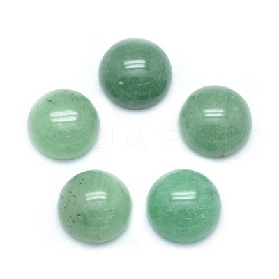 Natural Green Aventurine Cabochons G-P393-R15-10mm-1