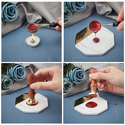 Wax Seal Stamp Set AJEW-WH0212-337-1