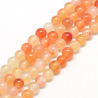 Natural Carnelian Beads Strands X-G-Q462-4mm-45-1