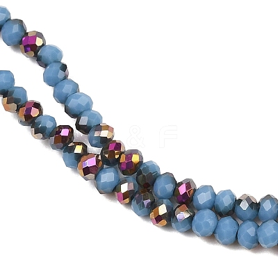 Electroplate Glass Beads Stradns EGLA-H114-02A-07-1