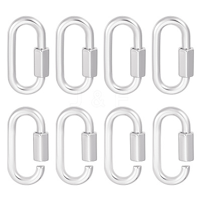 6Pcs Alloy Screw Carabiner Lock Charms FIND-UN0003-31P-1