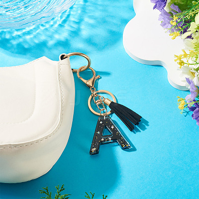 1Pc Resin Letter Keychains KEYC-TADJ0001-09A-1