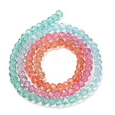 Transparent Painted Glass Beads Strands DGLA-A034-T3mm-A11-1