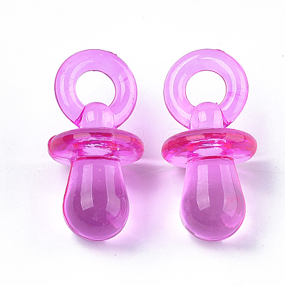 Transparent Acrylic Pendants TACR-T005-17-1