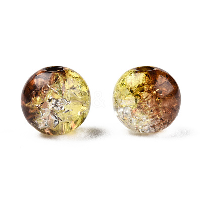 Transparent Crackle Acrylic Beads CACR-N002-16A-1
