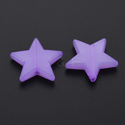 Imitation Jelly Acrylic Beads X-MACR-S373-90-E04-1