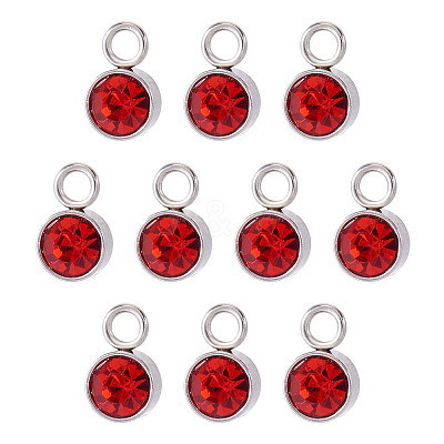 10Pcs Glass Rhinestone Charms STAS-TA0003-26B-1