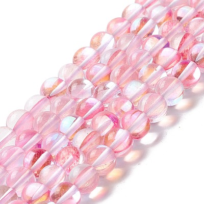 Synthetic Moonstone Beads Strands G-E573-02B-26-1