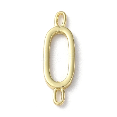 Rack Plating Brass Connector Charms KK-P245-07G-O-1