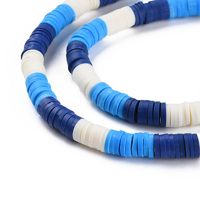 Fixed 3 Color Handmade Polymer Clay Bead Strands X-CLAY-S096-029H-1