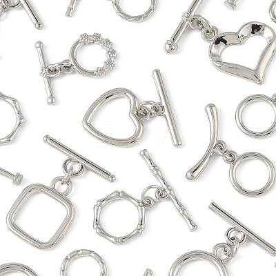 20Pcs 12 Styles Alloy Toggle Clasps FIND-FS0004-53P-1
