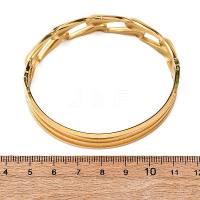 304 Stainless Steel Bangles BJEW-G749-03G-1