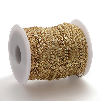 Brass Cable Chains KK-S332-19G-1