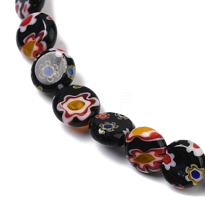 Handmade Millefiori Lampwork Beads Strands LAMP-G166-17A-01-1