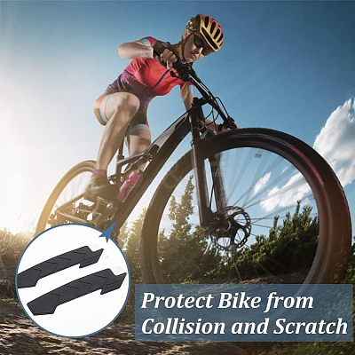 Silicone Bicycle Down Tube Frame Protectors AJEW-WH0317-17-1