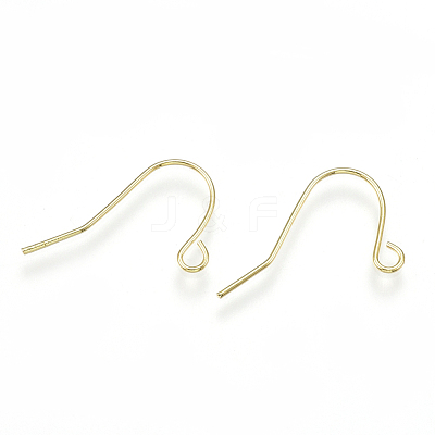 Brass Earring Hooks KK-S348-217-1