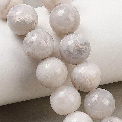 Round Natural Crazy Lace Agate Beaded Strands G-L374-01-12mm-1
