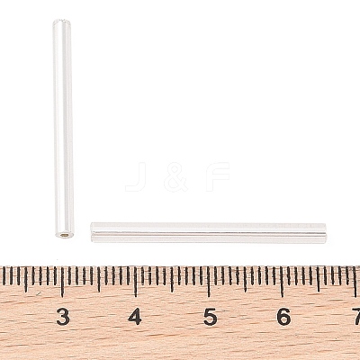 Glass Bugle Beads X-GT001-1-1