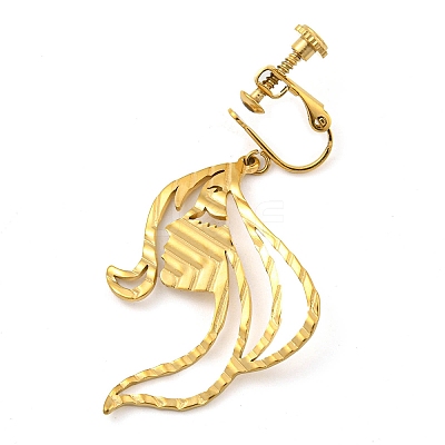 Ion Plating(IP) 304 Stainless Steel Earrings for Women EJEW-E304-08G-1