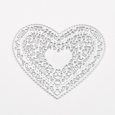 Heart Frame Metal Cutting Dies Stencils DIY-WH0017-09-1