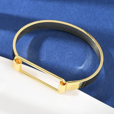 Elegant Brass Bangles for Women BJEW-C112-05G-1