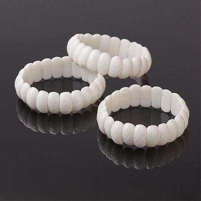 Opaque Glass Beaded Stretch Bracelets BJEW-G486-B01-1