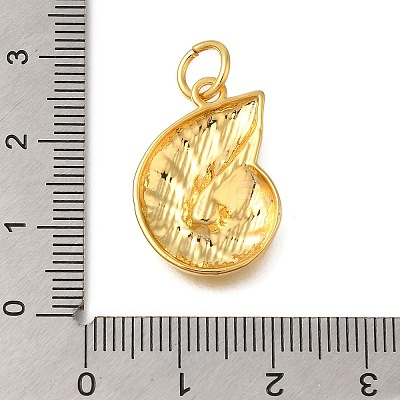 Rack Plating Brass Pendants KK-I716-20G-1