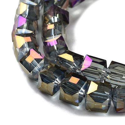 Electroplate Glass Bead Strands EGLA-R064-6mm-08-1