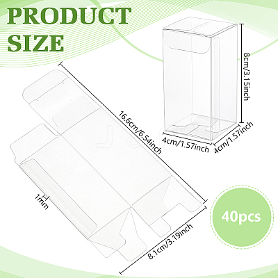 Rectangle PVC Packaging Boxes LS-CON-WH0099-30A-1