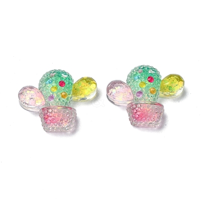 Transparent Epoxy Resin Decoden Cabochons CRES-I030-08A-1