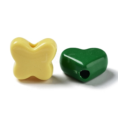 Opaque Acrylic Beads OACR-Z013-37-1