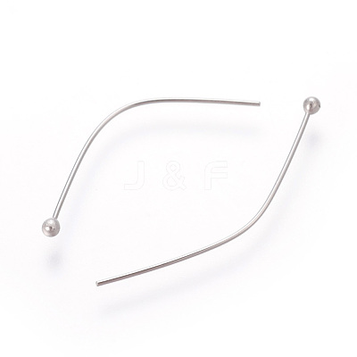 Tarnish Resistant 304 Stainless Steel Ball Head Pins STAS-E452-01P-G-1
