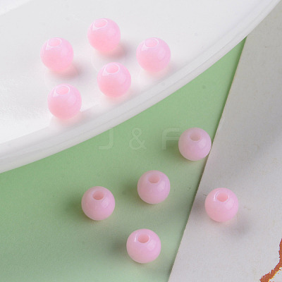 Opaque Acrylic Beads X-MACR-S370-C6mm-A01-1