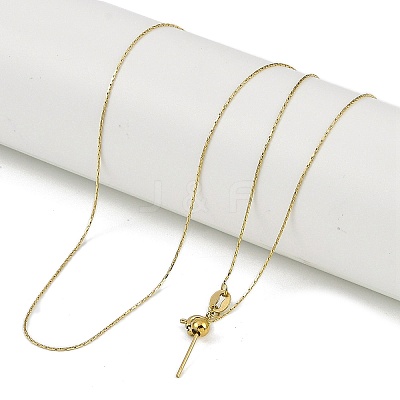 Ion Plating(IP) 304 Stainless Steel Boston Link Chains Necklaces NJEW-H042-08G-1
