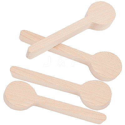 4Pcs Beechwood Spoon Mold DIY-GF0005-09-1