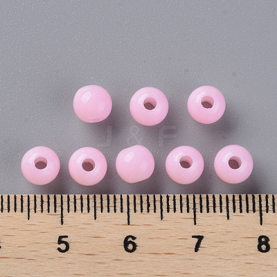 Opaque Acrylic Beads MACR-S370-C6mm-A01-1
