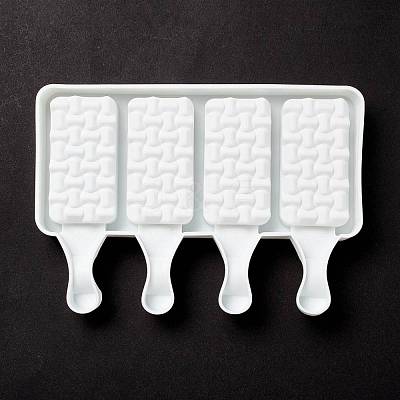 Food Grade DIY Rectangle Ice-cream Silicone Molds DIY-D062-05B-1