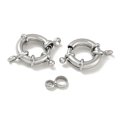 Brass Spring Ring Clasps KK-CBAD851-02P-04-1