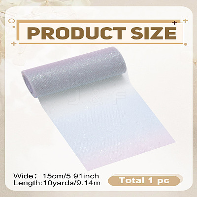 1 Roll Polyester Deco Mesh Ribbons DIY-LP0002-20C-1